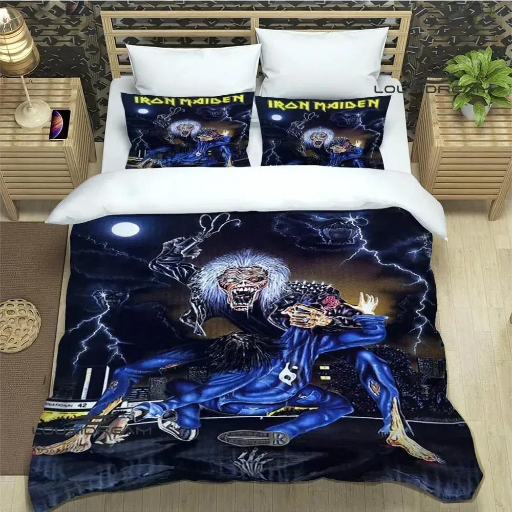 I-Iron-M-Maiden Bedding Sets Exquisite 3D Rock Band Bed Supplies Set Duvet Cover Comforter Set Bedding Set Rock Fans Gift
