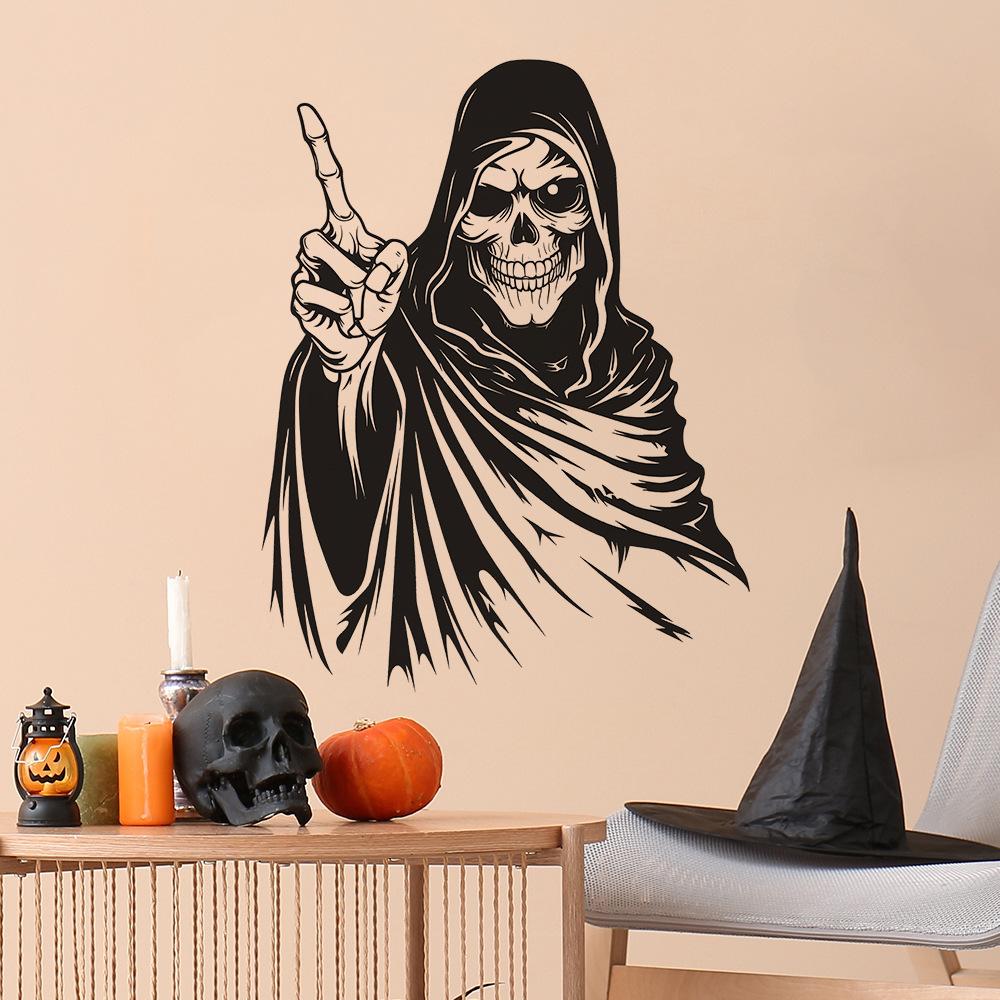 Halloween Creepy Smile Skull Dormitor Living Room Decor Autocolante de perete