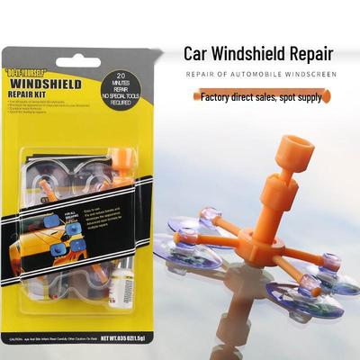 Kit di riparazione per crepe sul parabrezza dell'auto in offerta - Ripara scheggiature a occhio di bue e a forma di stella