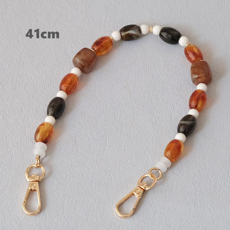 New Fashion Woman Bag Accessory Detachable Candy Beaded Chains Cute Acrylic Luxury Strap Women Elegant Bag Acrylic Handle Chain