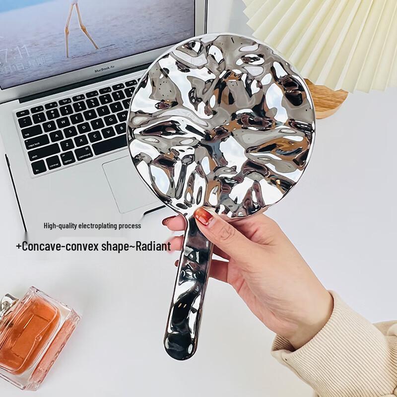Portable Round Handheld Makeup Mirror
