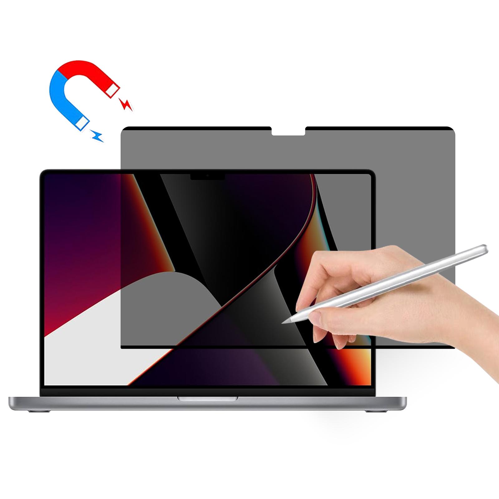 

Матовий захисний екран для MacBook Pro 16 дюймів (2024) A3403 A3186 M4/(2023) A2780 A2991 M3/(2021 рік) A2485 Магнітна імпортна ПЕТ антишпигунська плівка