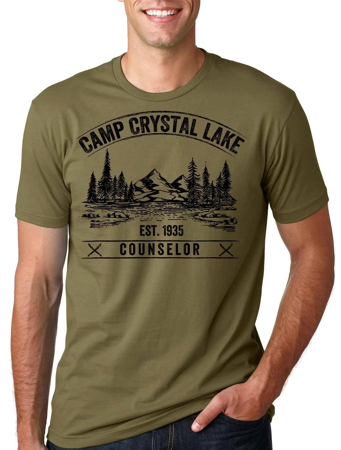 Camp Crystal lake T-shirt Counselor T-shirt Camping Camp Tee shirt M