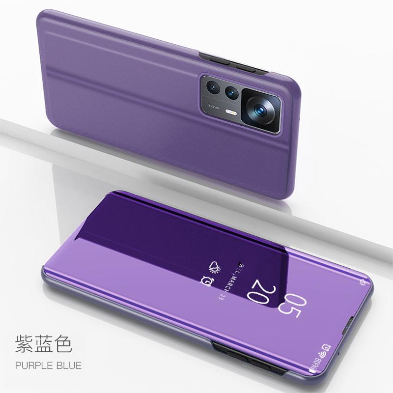

Для xiaomi 12t pro чехол прозрачный вид смарт-зеркало магнитная подставка флип-кейс для xiaomi 12t mi112 mi 12 t pro xiaomi12t задняя крышка For Mi 12T