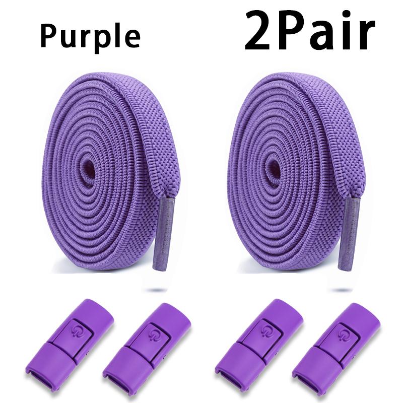 1Pair/2Pair Elastic Laces Sneakers Tennis No Tie Shoe Laces Lock Shoelaces Without Ties Kids Adult Shoelace Shoes Accessories
