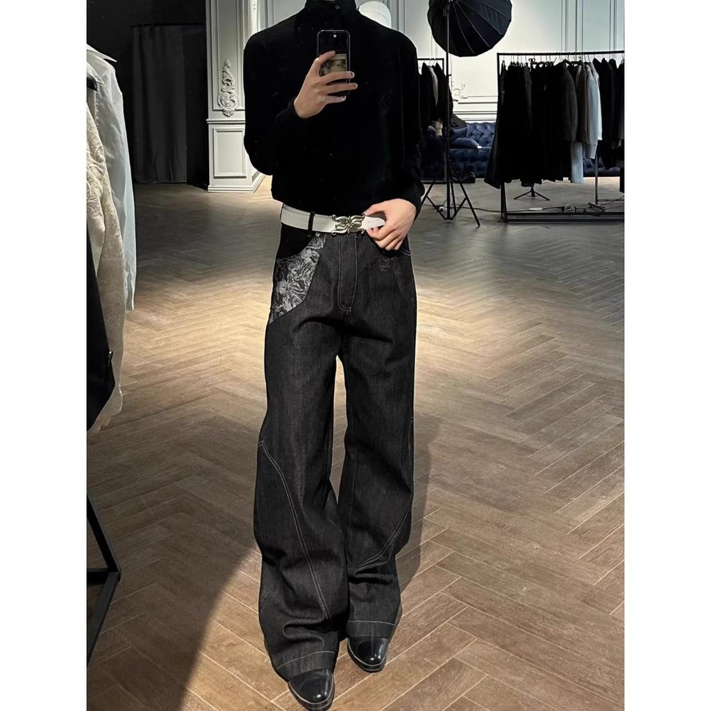 AW Silhouette Trend Street Deconstruction Loose Casual Pants