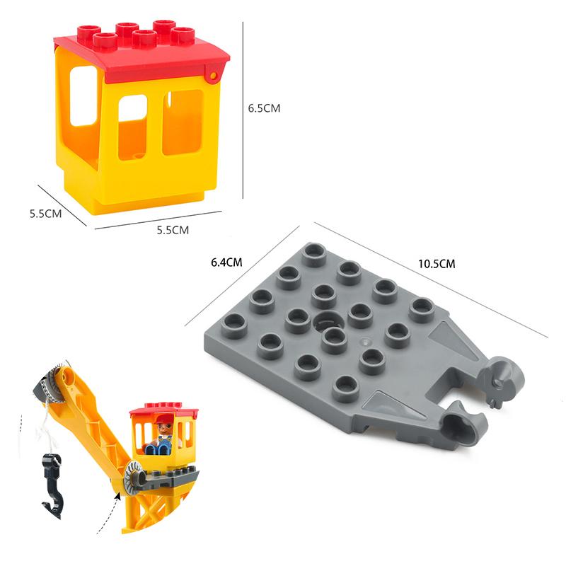 Kinder Pädagogische Große Bausteine Schienenzubehör Schienenset Zug Elektrisch Zusammenbauen Kompatibel mit Duploed Spielzeug Geschenk