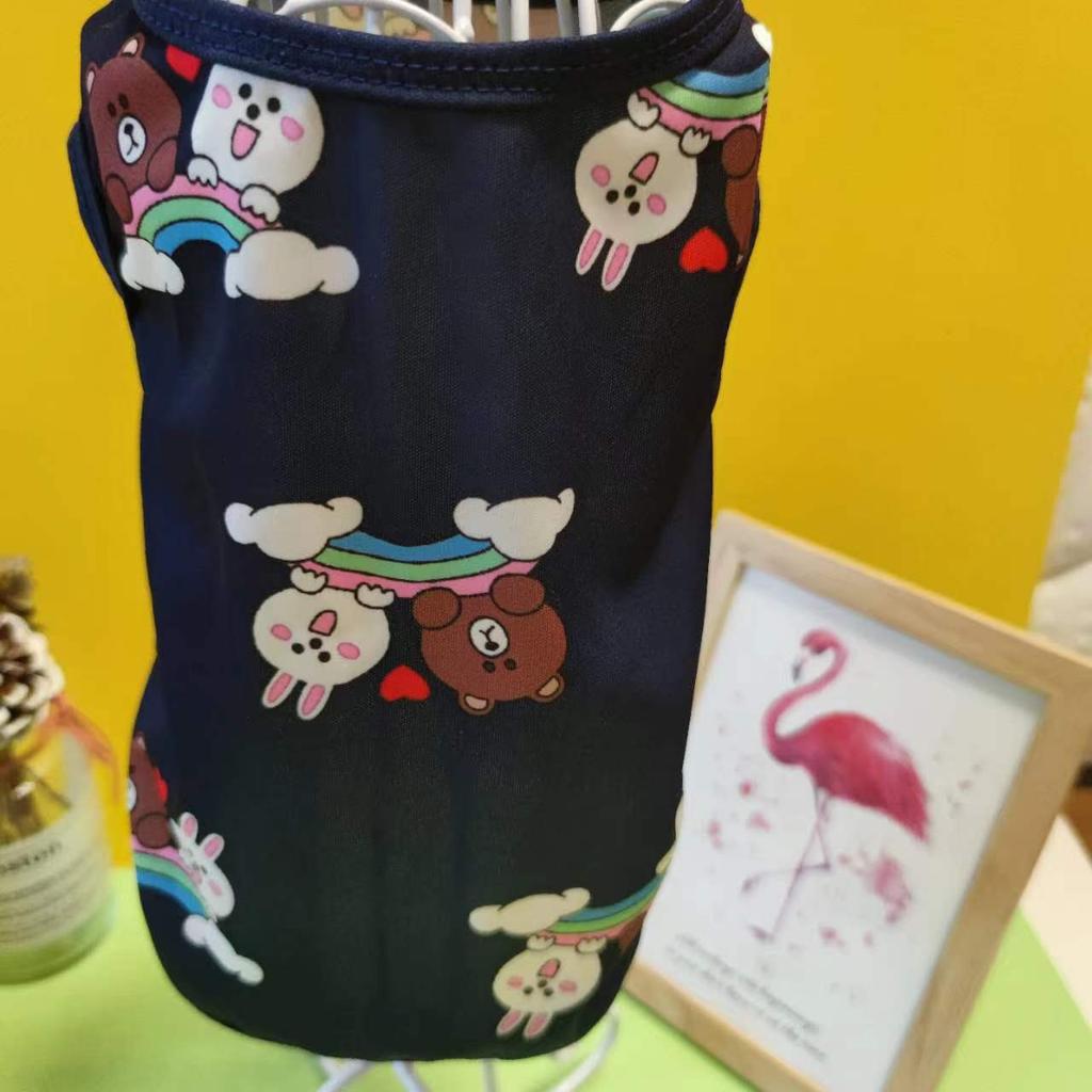 Spring and Summer Dog Clothes Cat Teddy Poodle Chihuahua Bizarre Bear Small Medium Dog Clothes Yellow Duckling Vest