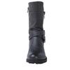 Autumn Winter Mid Calf Boots Women Retro Zipper Women 'S Shoes Fashion Leather Water Proof Belt Buckle Casual Martin Boots