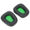 2pcs Headset Earpad Foam Cover Cushion Green and Black Replacement for Razer Electra 7.1   2.2