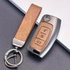 Keychain Holder for Ford Focus mk2 C Max S-MAX EcoSport Fusion Fiesta Mk7 Cowgar Mondeo 2 Mustang Zinc Alloy Car Key Case Cover
