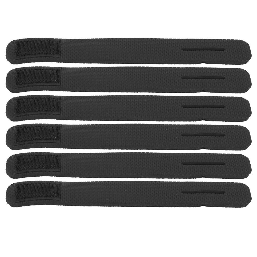 6pcs   Bag Soft Elastic Fishing Rod Belt Holders Outdoor Adjustable Fishing Tackle Tie Strap