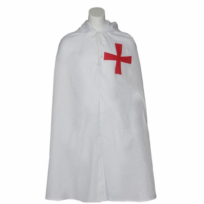 

Плащ средневекового воина для косплея, плащ тамплиера, мантия, имперский костюм S белый