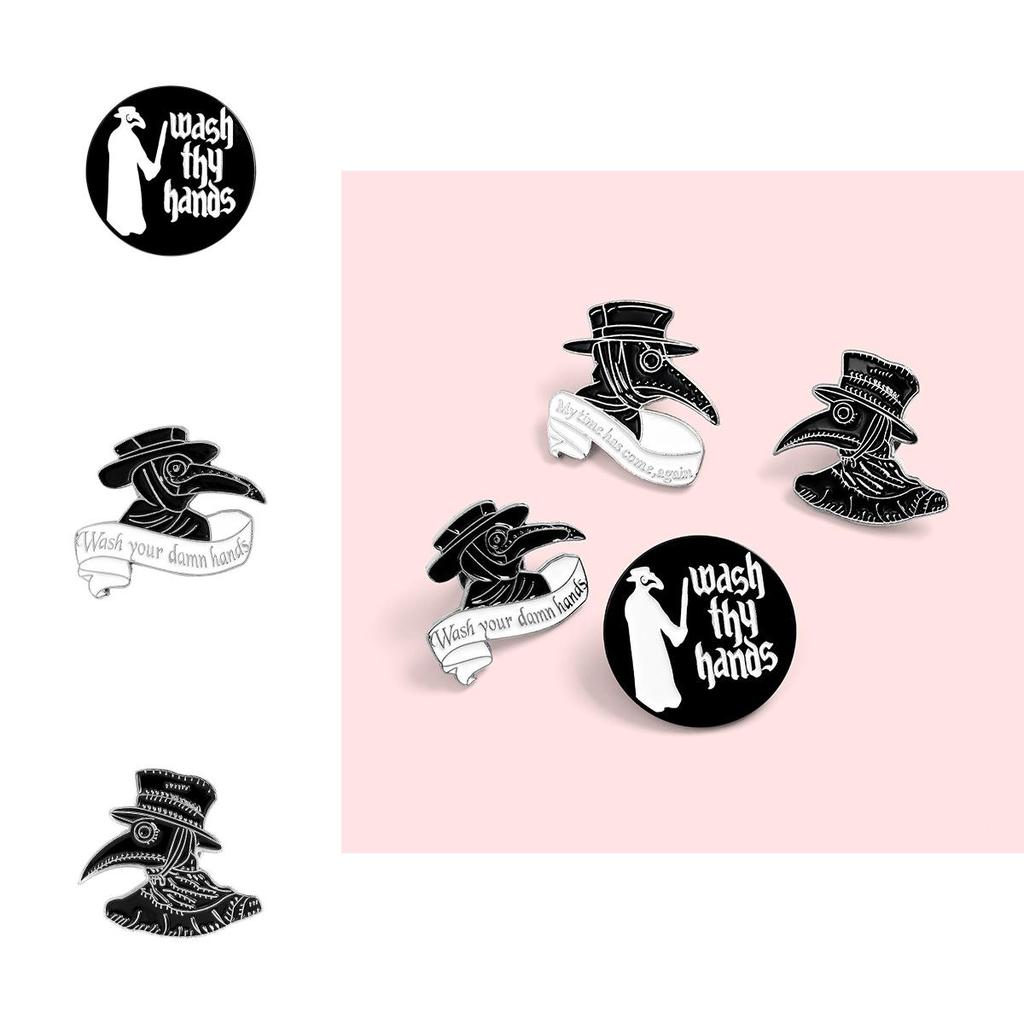 Crow Black Stylish Brooch Alloy Material Ideal For Fashionable Commuters Uses Various