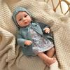 17.72inch Reborn Dolls Cloth Body Lovely Soft Dolls 45cm Realistic Dolls No Hair Adorable Reborn Toys For Adults Birthday Gifts