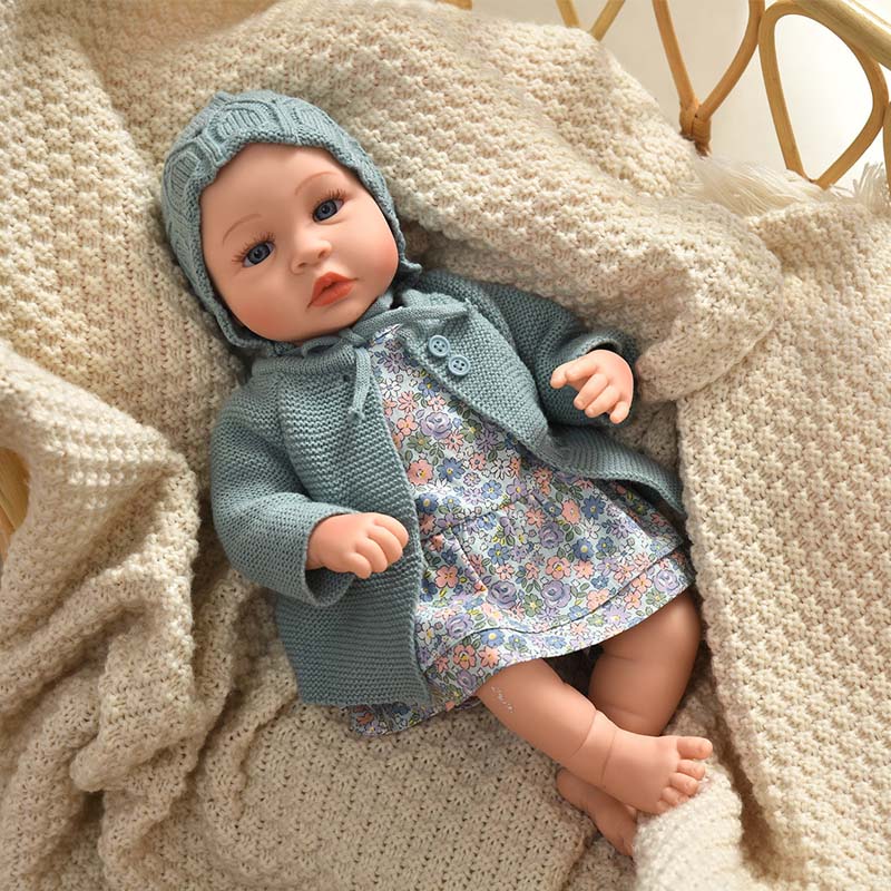 17.72inch Reborn Dolls Cloth Body Lovely Soft Dolls 45cm Realistic Dolls No Hair Adorable Reborn Toys For Adults Birthday Gifts