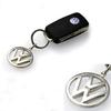 Volkswagen Metal Keychain Key Ring Fob Silver