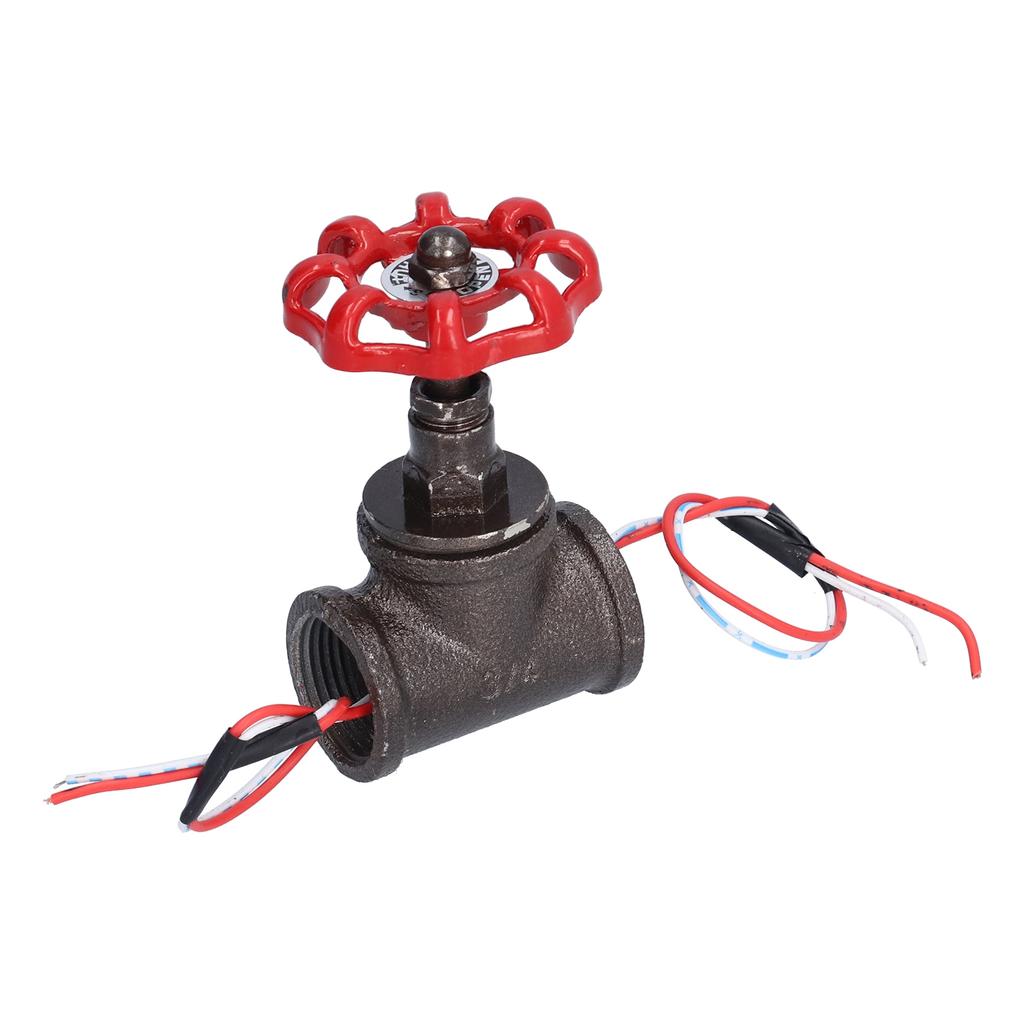 Vintage 3/4in Stop Valve Rotating Light Switch with Electric Wire for Steampunk Lamps Table Lamps