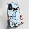 Für ZTE Blade A72S A7050 Hülle Für ZTE Blade V41 Smart Cover Luxus Mode Schmetterling Blume Silikon Weich Schwarz TPU Stoßfänger Schale