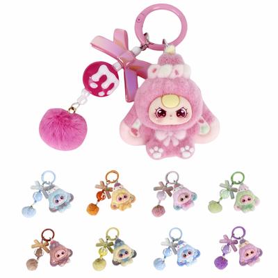 Keychain Sticker Custom Keyring Character Strap Goods Stylish Cartoon Accessory Bag Charm Keychain Gift (Red, One Size)