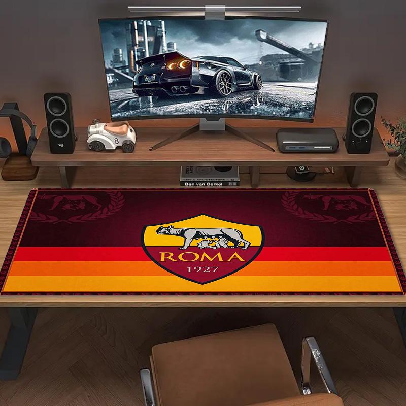AS Roma Color Mouse Pad Large Gaming Table Cushion Non-slip Laptop Tablet Big Mousepad XXL Mat Mini PC Playmat With Lock edge