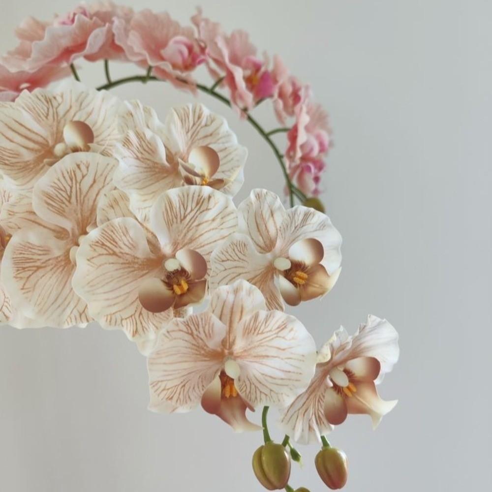 98cm Fake Phalaenopsis Flower Real Touch Silk Phalaenopsis Orchid  Indoor Decor
