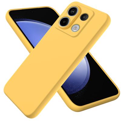 For Xiaomi Redmi Note 13 Pro 5G/Poco X6 5G Case Liquid Silicone Phone Cover Anti-Scratch Fiber Lining