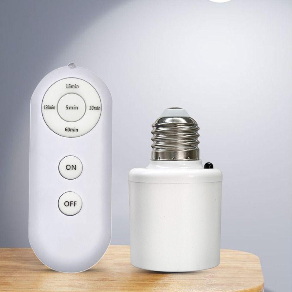 Bază Lampă E27 Telecomandă Wireless Smart Suport Bec Nou Comutator Smart cu Temporizator Suport Lampă