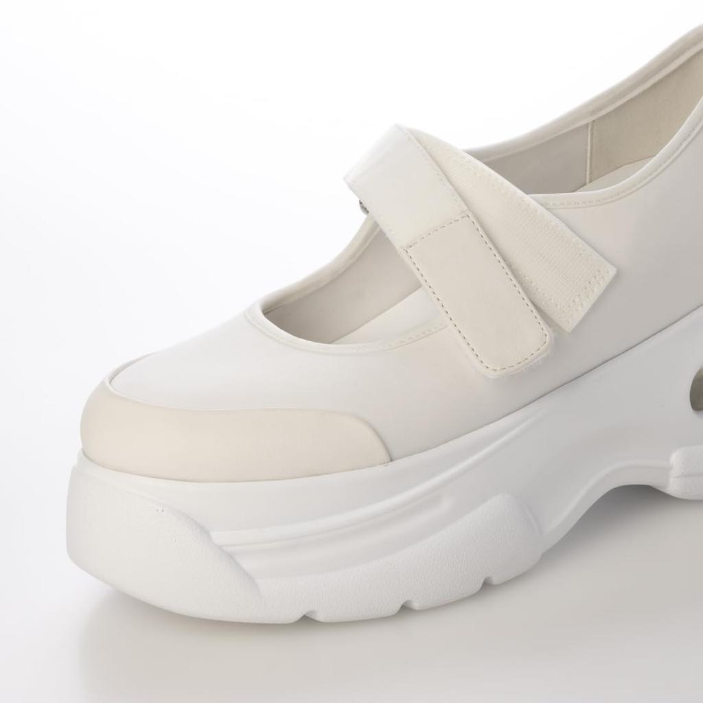 Evol Women's Driving Shoes, Lightweight, Air-Sole Platform Merry Jean, Sizes XS-LL, White, Large