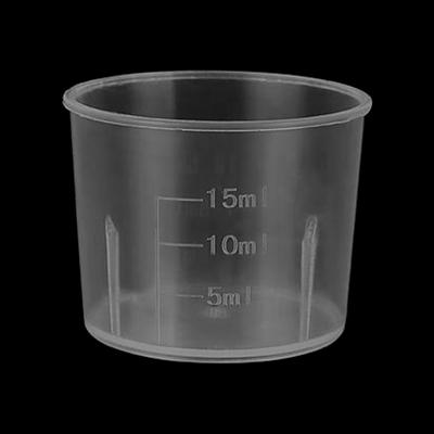 Practical Transparent Measuring Cups Tool Kit 15ml Beaker for Epoxy Resin Mixing Molds Jewelry Making Waxing Easy Clean
