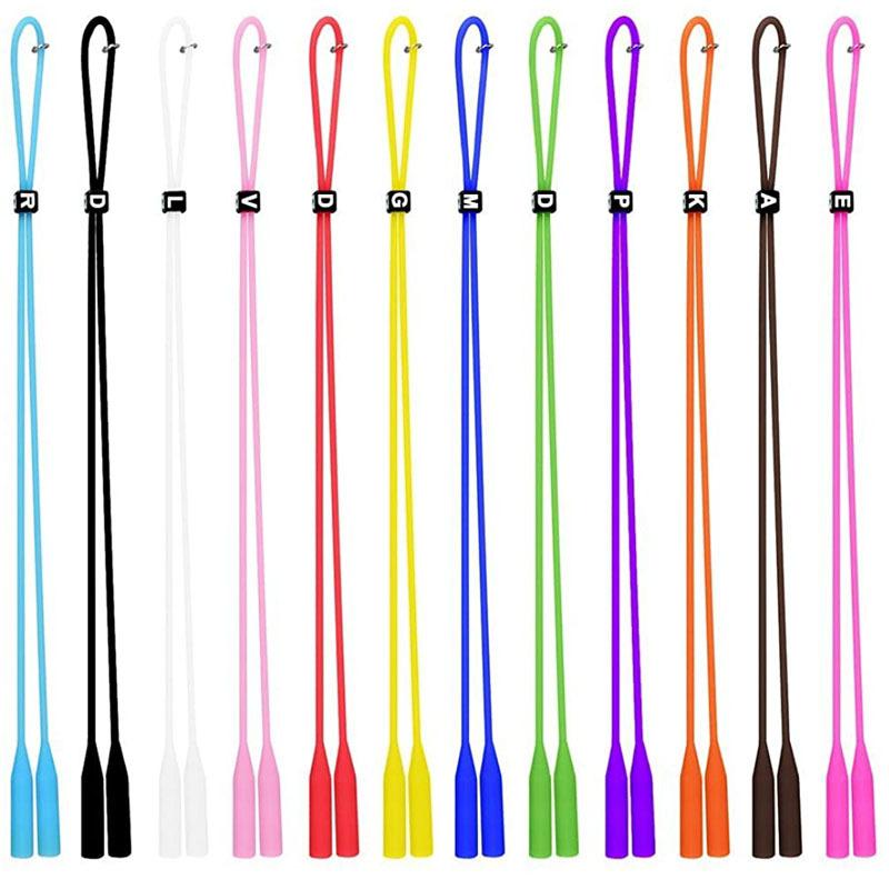 Silicone Round Head Buckle Glasses Cord Sports Non-slip Extra-long For Adults And Children Durable Comfortable
