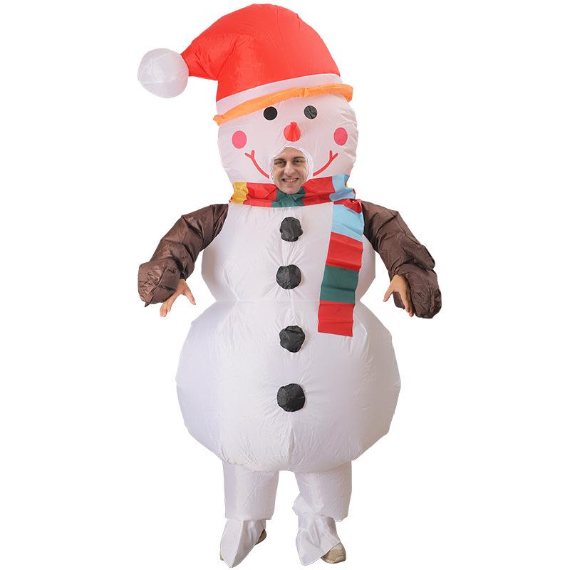 Christmas Branch Exposed Snowman Inflatable Clothing Holiday Decoration Ornament Popular Christmas Decorations Fz2165 snowman with branch face