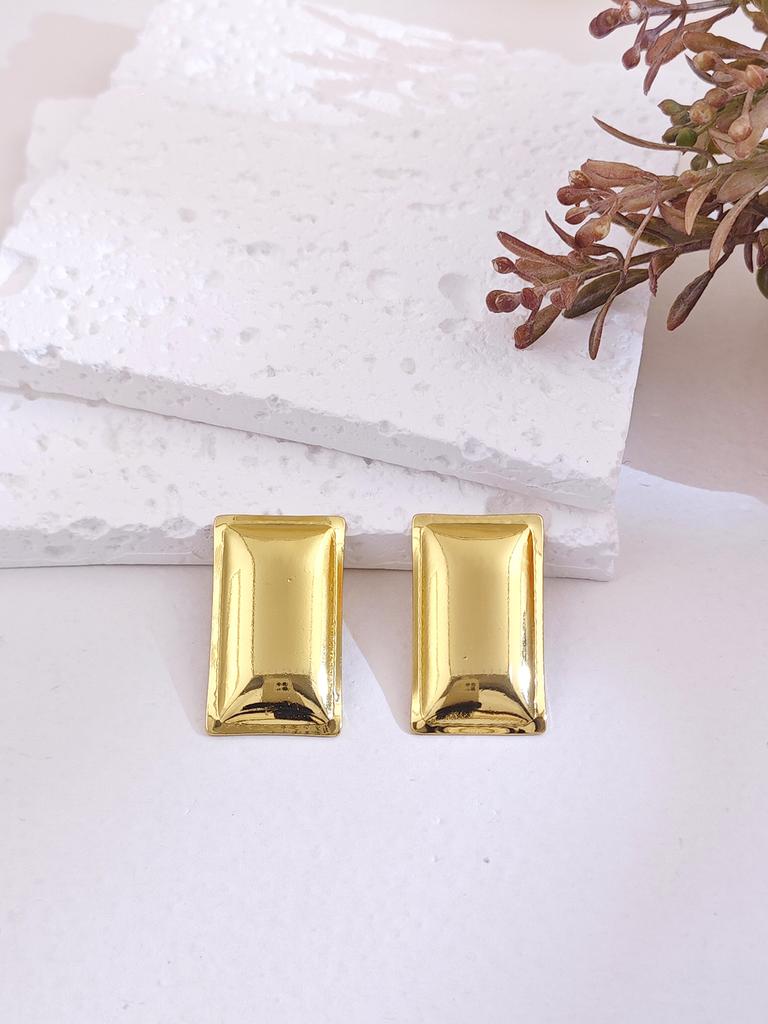 Big Stud Earrings for Women Vintage Gold Statement Chunky Stud Earrings Geometric Lightweight Gold Earring Womens Spring Jewelry