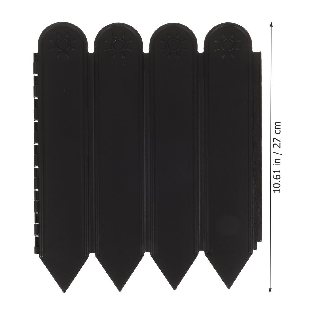 1 Bag Plastic Lawn Edging Fence Garden Landscape Border Reusable Portable Straight Or Curved Design for Sidewalks Flower Beds