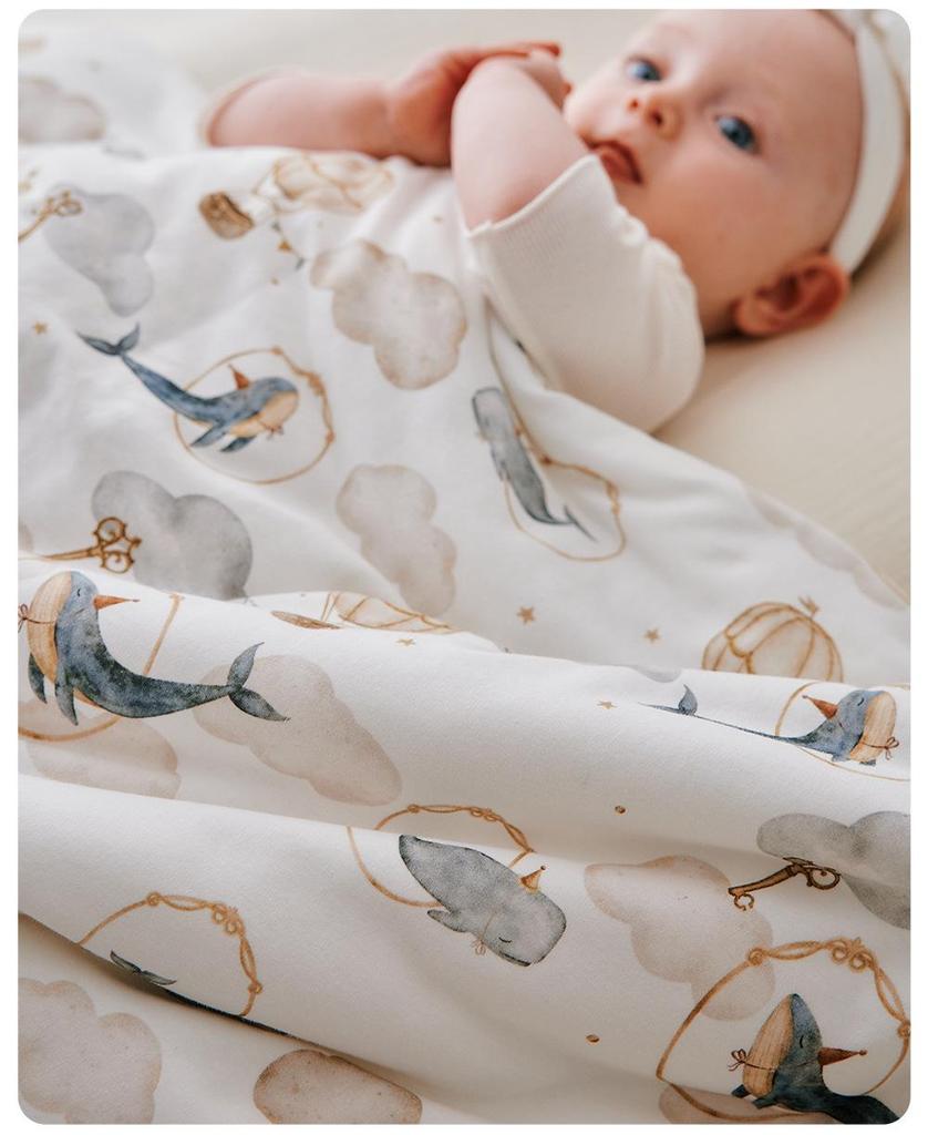 Large Cotton Swaddling Blanket for Baby & Newborn, Removable Liner, Dual-Use for Autumn/Winter, Washable, for Children.