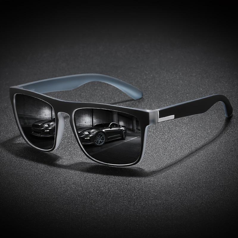 1/3Pcs Square Gradient Polarized Sunglasses Anti Glare Sun Shades For Summer Party Vacation Travel Driving Fishing Glasses