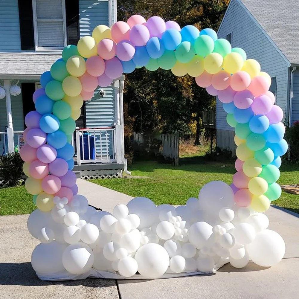 Runtow 1pc Round Balloon Arch , Plastic DIY Wreath Frame Holder ,Balloon Stand Circle Base ,Birthday Party Wedding Decoration