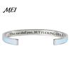 Inspirational Bracelet This Too Shall Pass Mantra Cuff Bracelet, Adjustable Engraved Motivational Gift for Encouragement Bangle Hidden Information