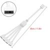 Professional 5V ARGB Splitter Cable Solder-Free 3pin RGB PC Cables Universal RGB Splitter DIY Lighting