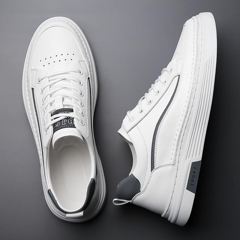 Leather Shoes Men's Trend Autumn Business Casual Retro British Leather Sports Men's Shoes Board Shoes Breathable