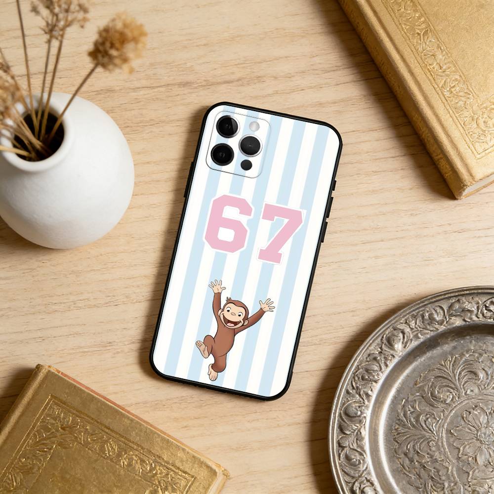Six Seven-67   Soft Silicone Black Cover,Phone Case For iPhone 17,16,15,14,13,12,11 Plus,Pro Max,XS
