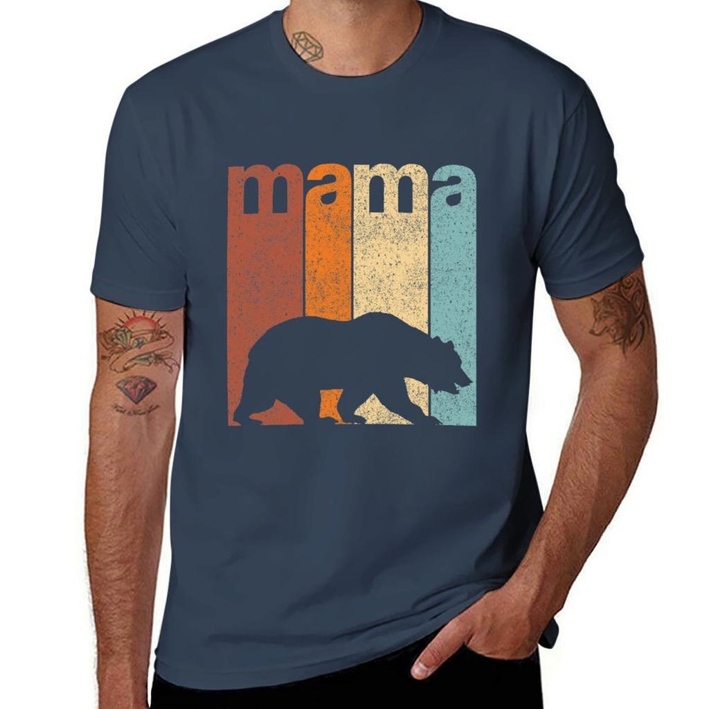 Mama Bear Mothers Day TShirt Soft Lightweight Cotton TShirt