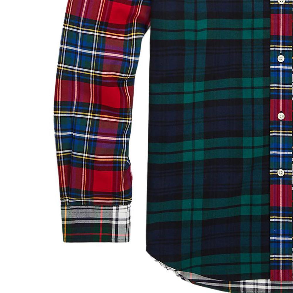 Polo Ralph Lauren SS23 Kostkovaná košile s dlouhým rukávem na knoflíčky Pánské košile Vícebarevná 710858682-001