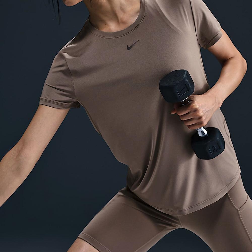 Nike Dri-Fit Casual Sports Fashion Simple Short Sleeve T-Shirt Women Tops Brown FN2799233
