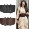 Solid Color Waist Belt Corset Elastic Belts For Women Fashion Wide Belts  for Dress Coat