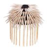 Tassel Chain Shoulder Board Badges Beads Punk Goth Rivet Spike Stud Epaulet Shoulder Metal Brooch for Man Suit