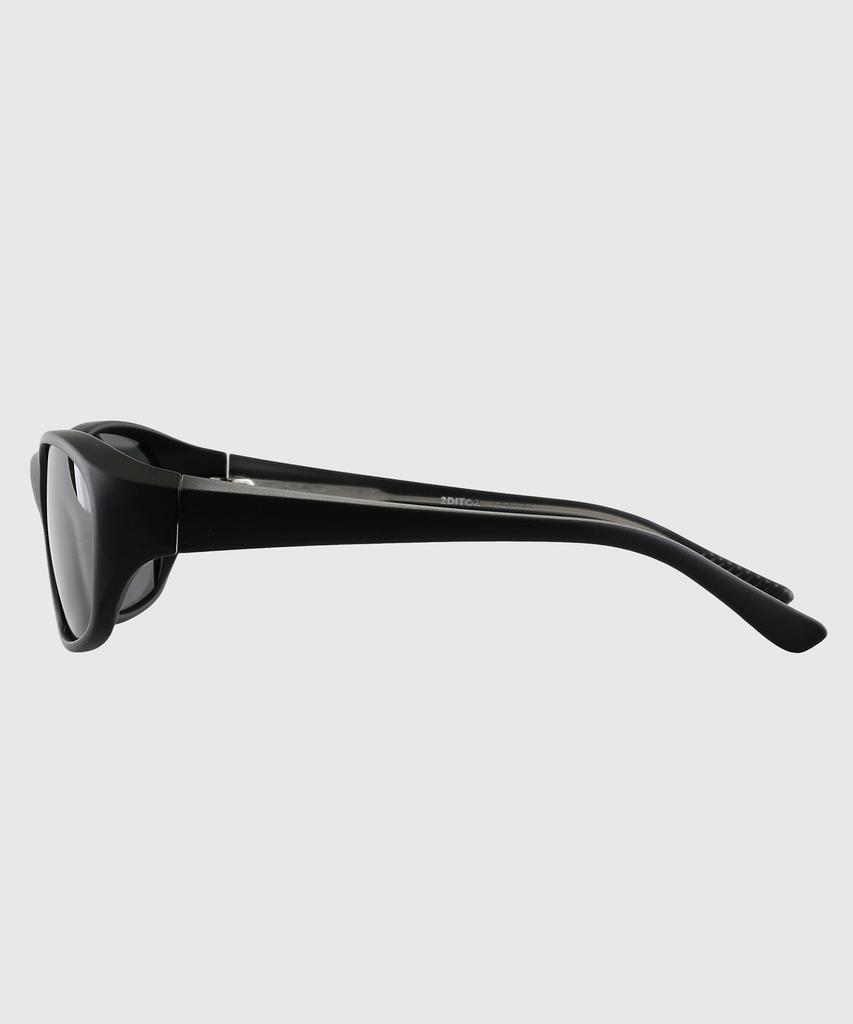 Tuditeo Cor Large Size Uv400 Sunglasses Nylon Tint Lens C2 Matte Black