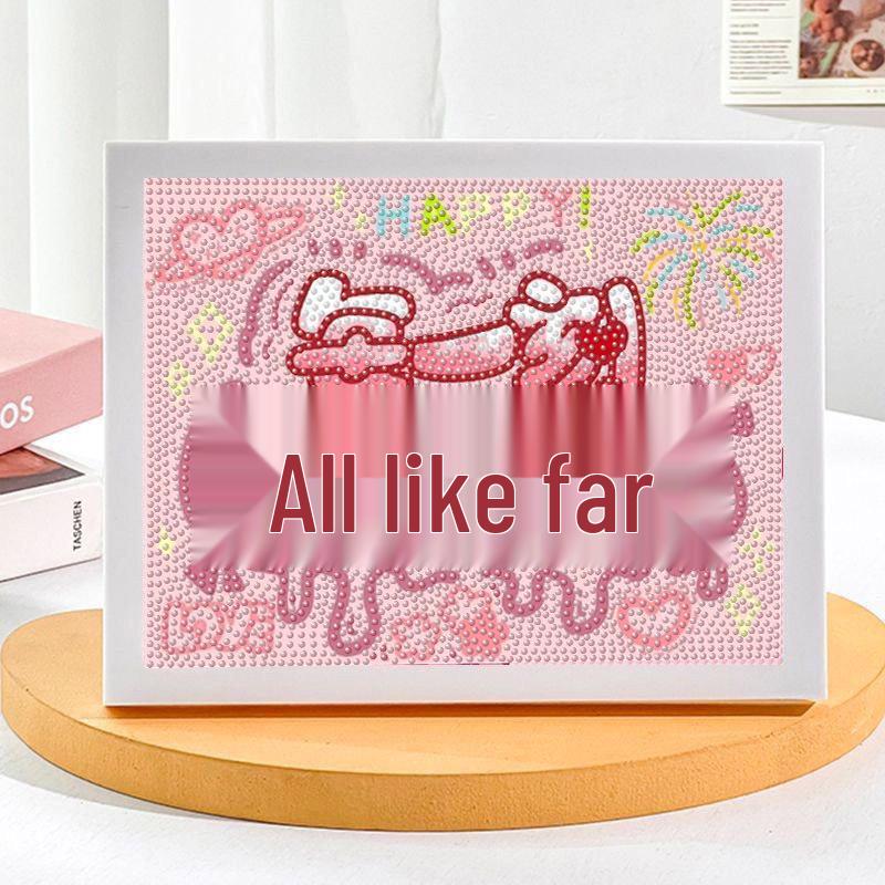 Kit de Peinture Diamant 5D Sanrio Encadré – Jouet Éducatif pour Enfants