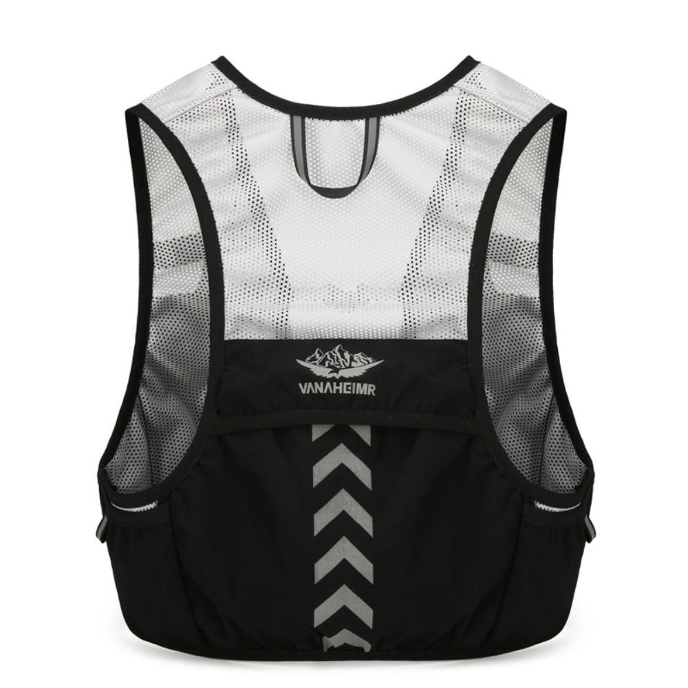 High Visibility Reflective Vest Bag Security Waistcoat Sports Backpack Night Running Bag  Cycling