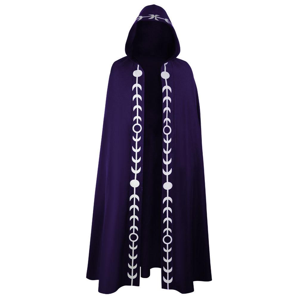 Mittelalterliche Renaissance-Kutte mit großer Kapuze für Halloween-Cosplay und Bühnenauftritte